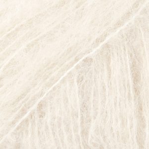 DROPS Brushed Alpaca Silk naturaalvalge uni 01