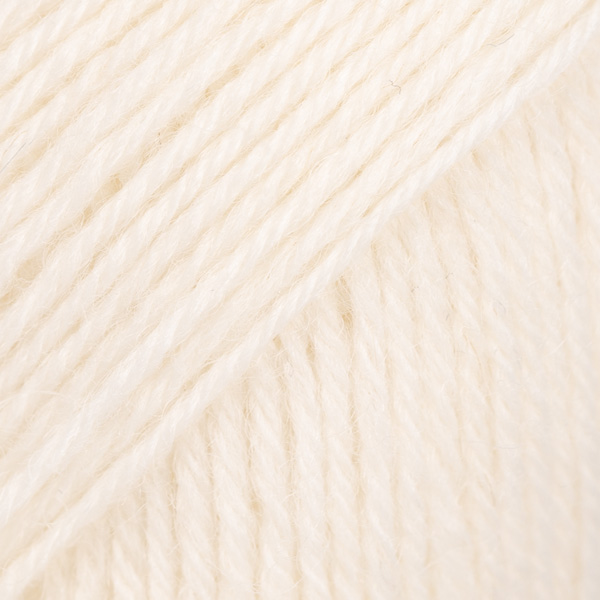 DROPS Fabel naturaalvalge uni 100