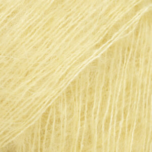 Drops Kid-Silk kollane udu uni 73